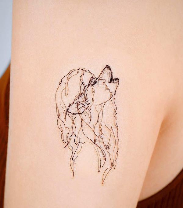 48 unkonventionelle Wolf Tattoos für Männer und Frauen