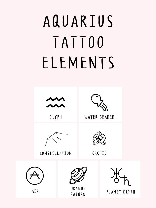 55 tatuagens únicas e lindas de aquário com significados